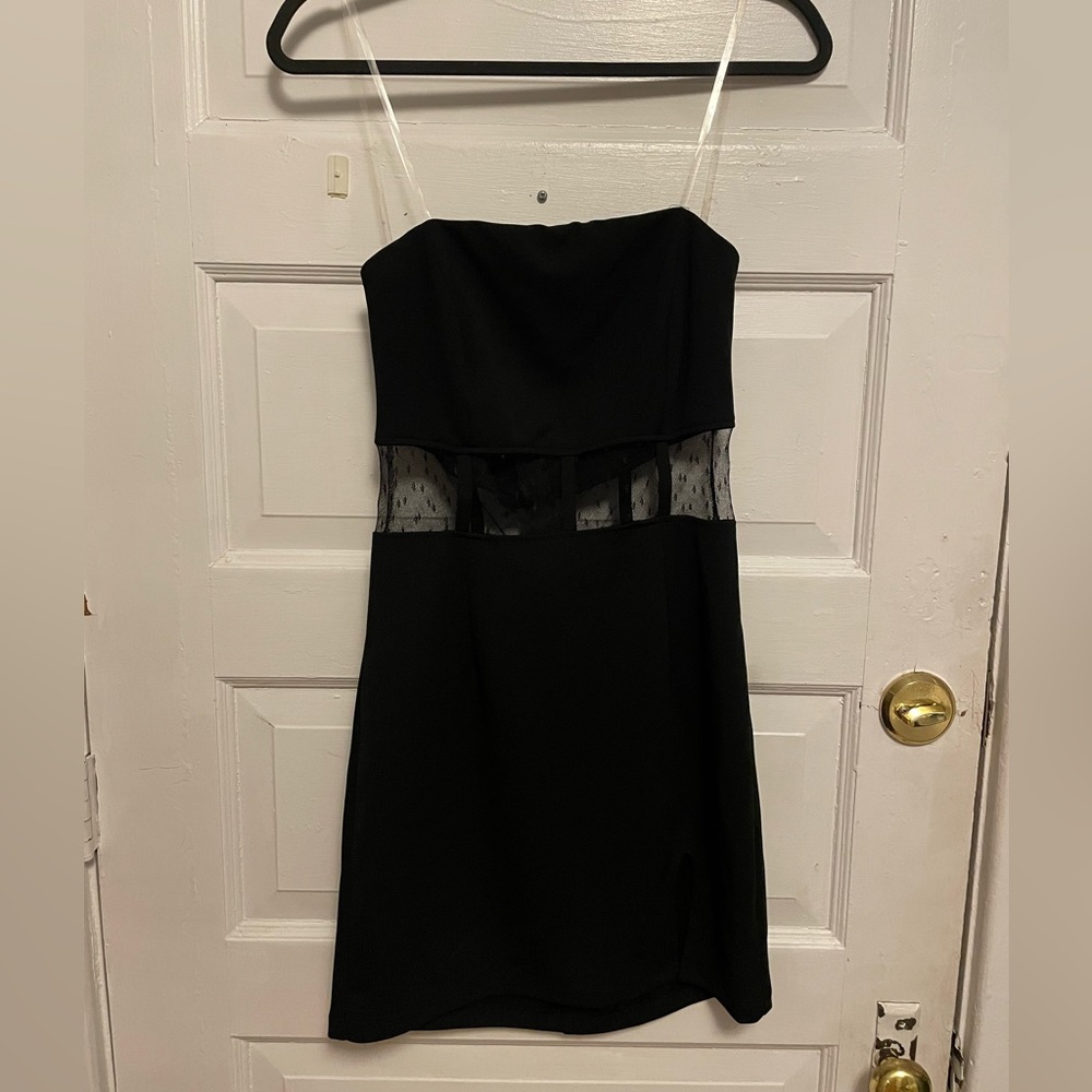 Speechless black mini dress